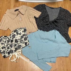 4 Shein Tops (S-M) - 3BrandNew, 1used